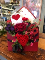 Faux Envelop Flowers (Red)